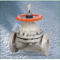 10, 8, 1 Inch Plastic Cpvc Pp Pvc Lined Diaphragm Valves Two Way , Manual Diaphragm Valve